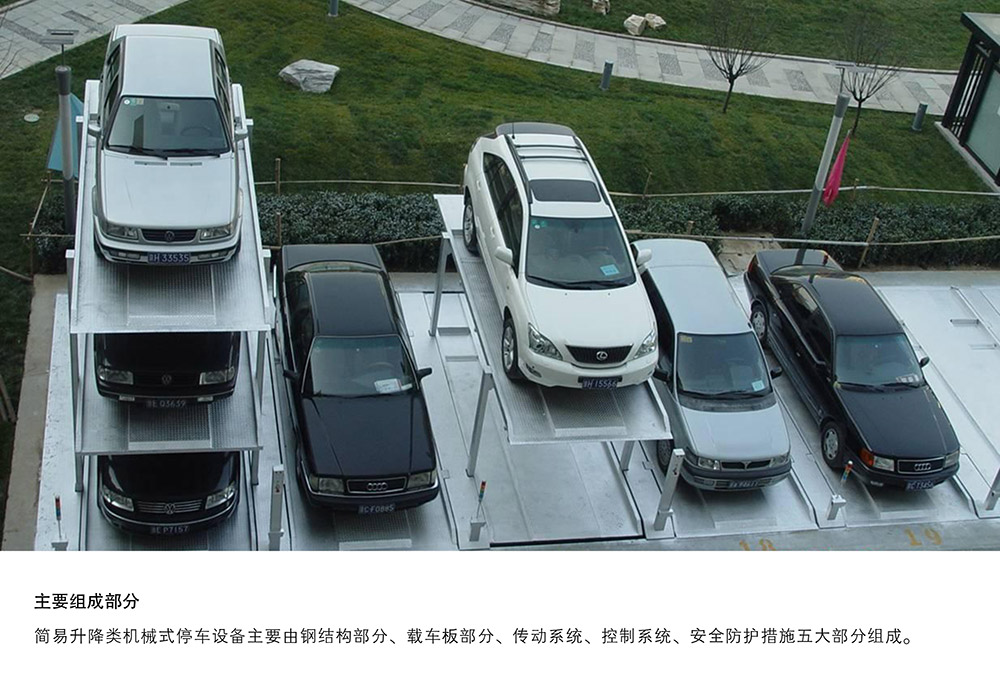 甘肅蘭州PJS4D3四層地坑簡(jiǎn)易升降停車設(shè)備主要組成部分.jpg